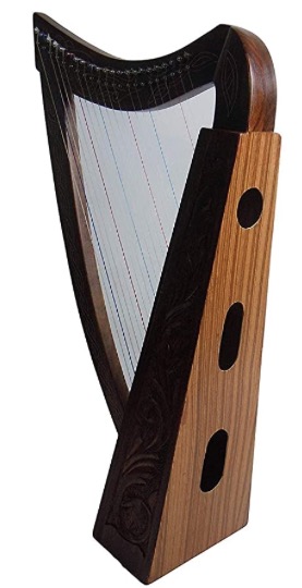 ROYAL HARPS Celtic Irish Lever Harp 22 Strings Free Deluxe Bag - Extra Strings & Tuning Key
