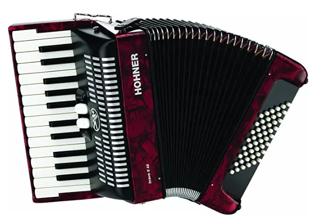 Hohner Accordions BR48R-N 26-Key Piano Accordion Best Accordion for Beginners (UPDATED 2022)