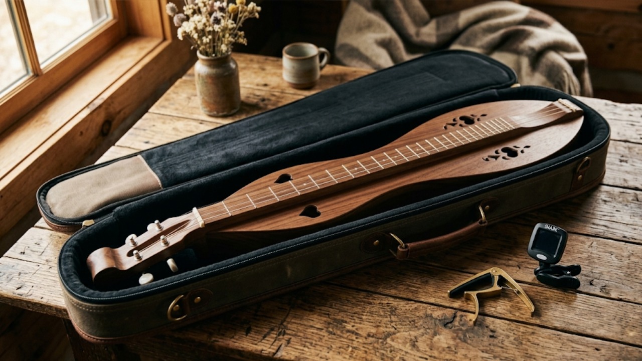 w Mountain Dulcimer Accessories: Stand, Case and Capo