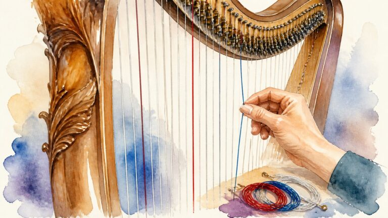 Harp String Chart — How to Identify and Replace Any Harp String
