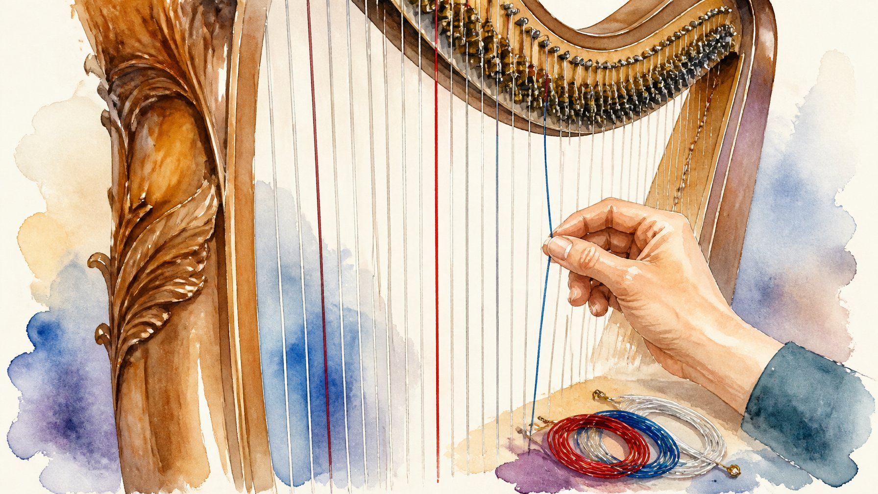 Harp String Chart — How to Identify and Replace Any Harp String Harp String Chart — How to Identify and Replace Any Harp String