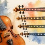 Violin Fingering Chart — First Position Notes on All Four Strings Violin Fingering Chart &mdash; First Position Notes on All Four Strings